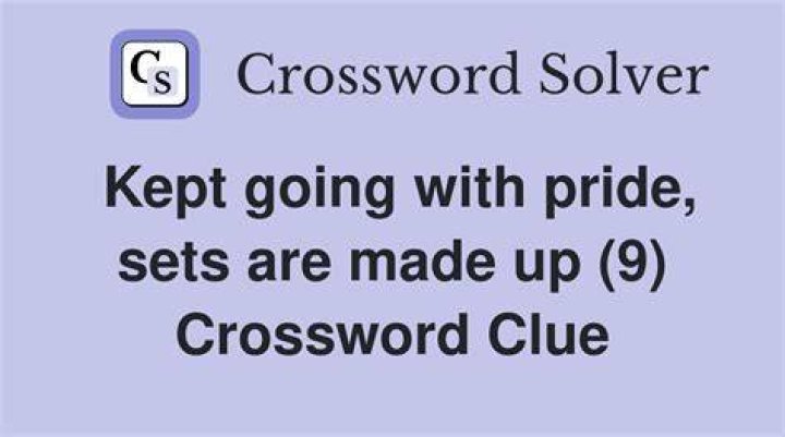 Kept going Crossword Clue