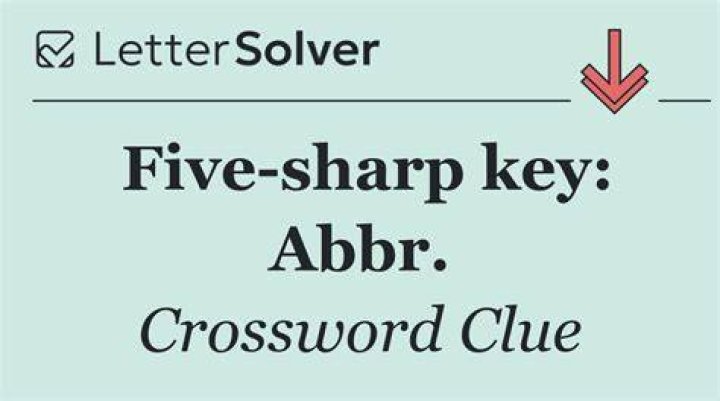 Key with five sharps: Abbr. Crossword Clue