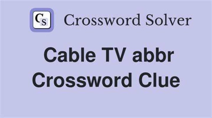 Kind of TV cable: Abbr. Crossword Clue