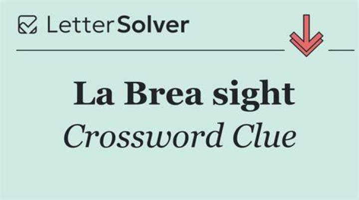 La Brea substance Crossword Clue