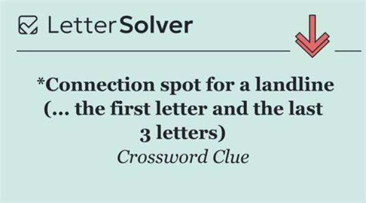 Landline, e.g. Crossword Clue