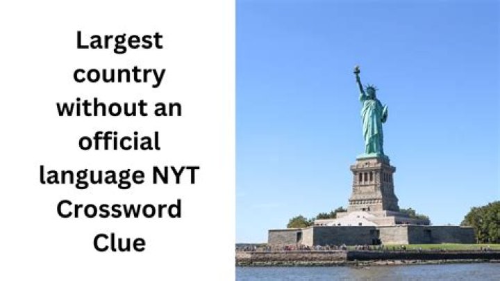 Largest country without an official language, for short Crossword Clue