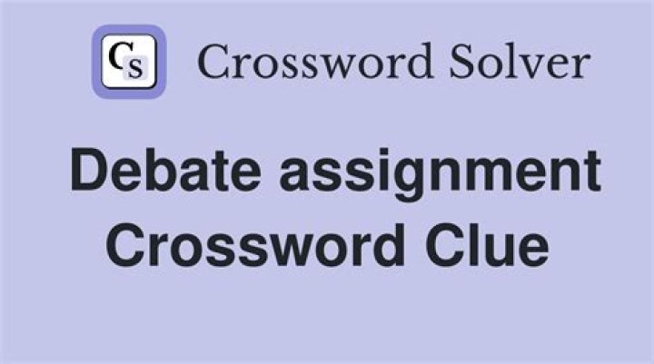 Late assignment Crossword Clue
