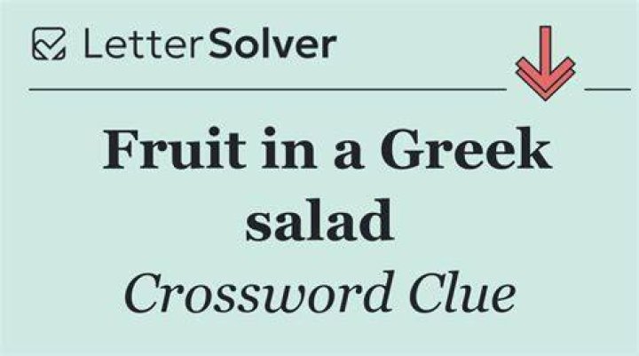 Leftovers from a Greek salad Crossword Clue