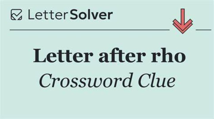 Letter after rho Crossword Clue