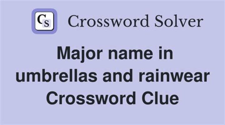 Lightweight rainwear Crossword Clue