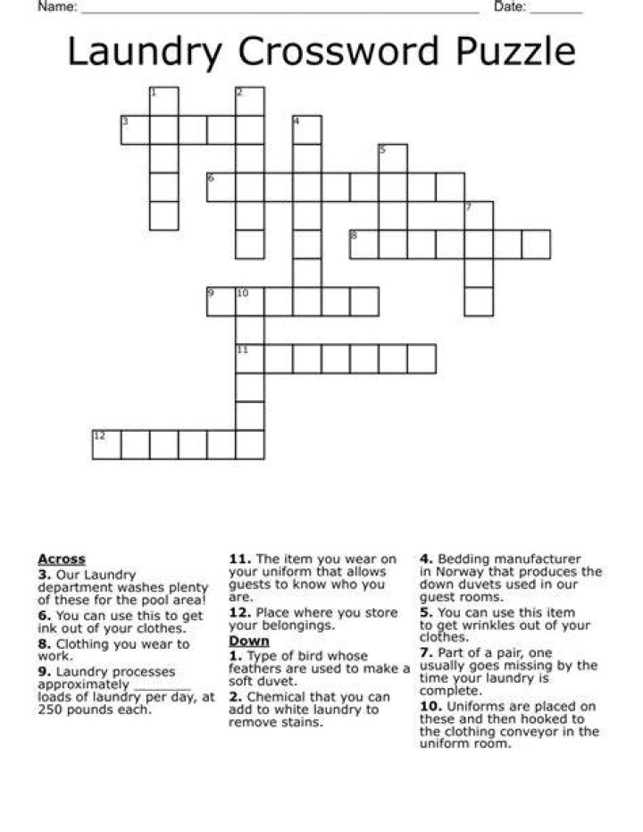 Like a laundry pile Crossword Clue