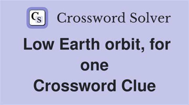 Like Earth’s orbit Crossword Clue