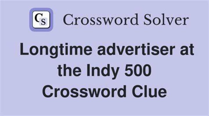Longtime advertiser at the Indy 500 Crossword Clue