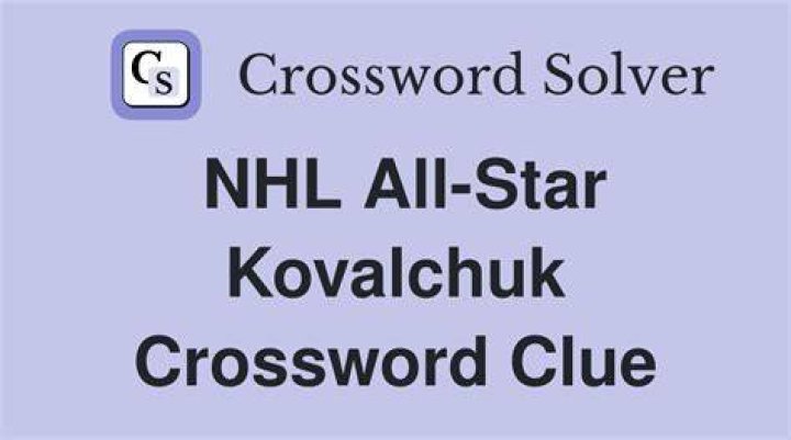 Longtime hockey star Kovalchuk Crossword Clue