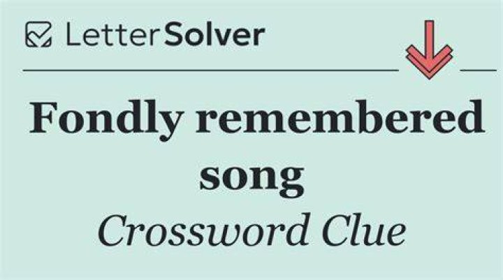 Look back fondly Crossword Clue