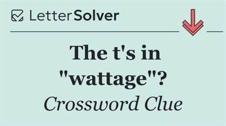 Low-wattage Crossword Clue