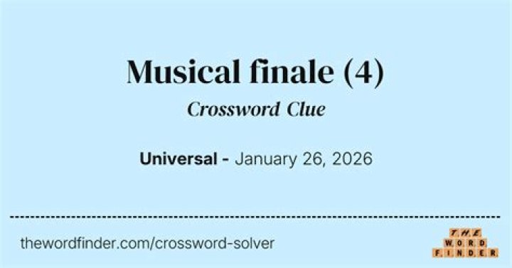 M.M.A. finale? Crossword Clue