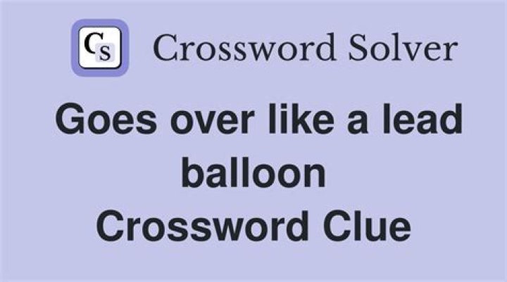 Make a lead balloon? Crossword Clue