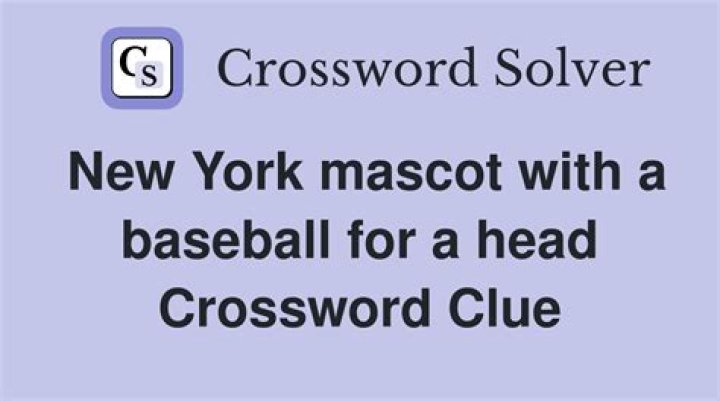 Mascot whose head is a baseball Crossword Clue