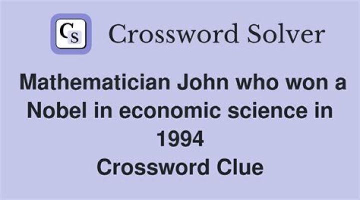 Mathematician John Forbes ___ Jr. Crossword Clue