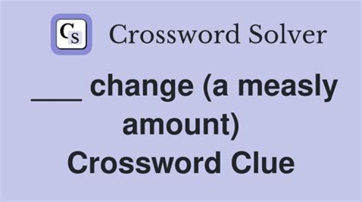 Measly Crossword Clue