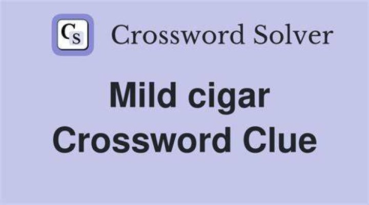 Mild cigar Crossword Clue