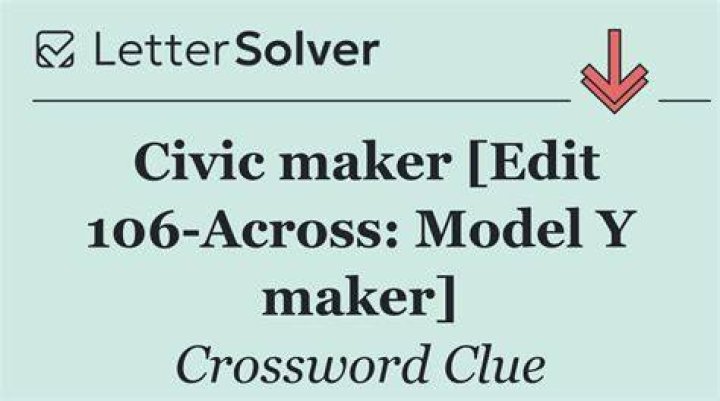 Model Y maker Crossword Clue