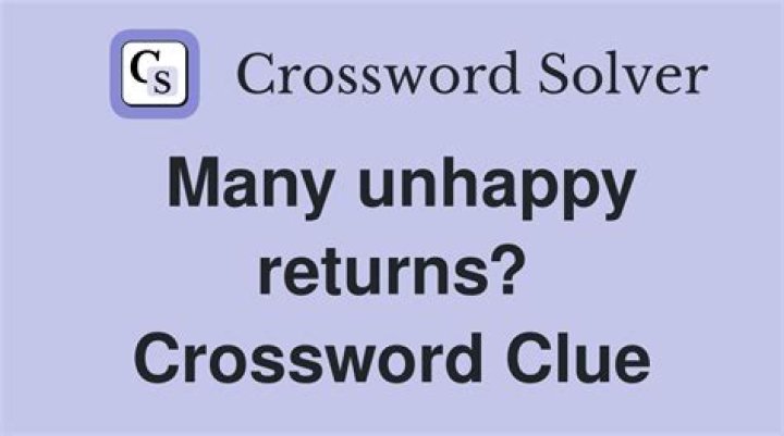 Month of many unhappy returns? Crossword Clue