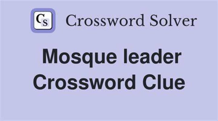 Mosque leader Crossword Clue