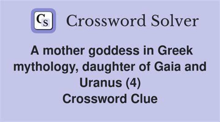 Mother (and wife!) of Uranus Crossword Clue