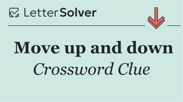 Move smoothly up or down Crossword Clue
