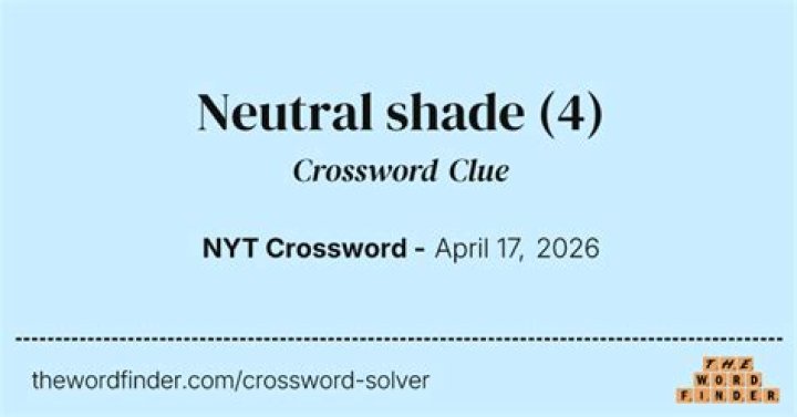 Neutral lipstick shade Crossword Clue