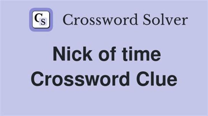 Nick or ding Crossword Clue