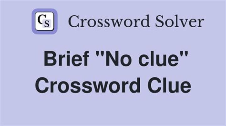 “No clue” Crossword Clue