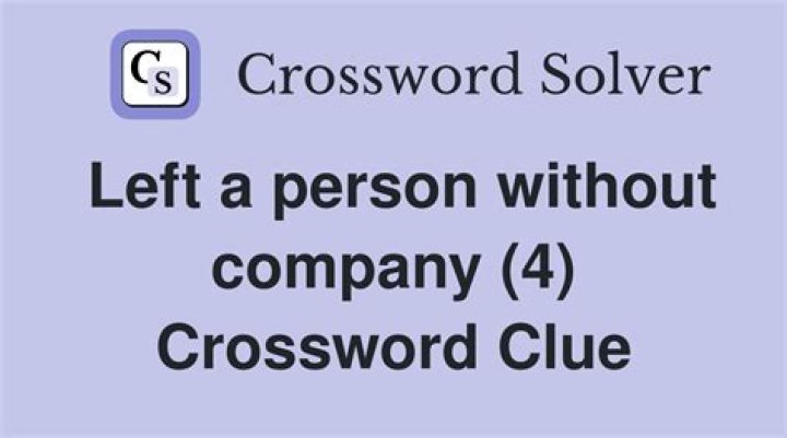 Not a company person? Crossword Clue