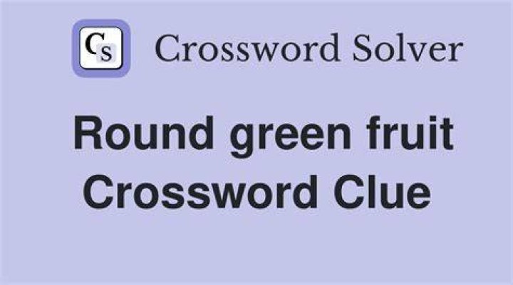 Not-quite-round fruit Crossword Clue