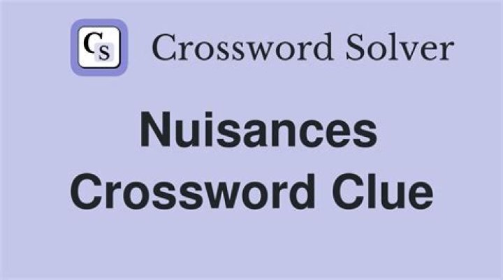 Nuisances Crossword Clue