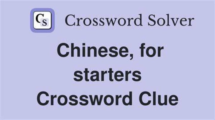 Number written as a simple cross in Chinese Crossword Clue