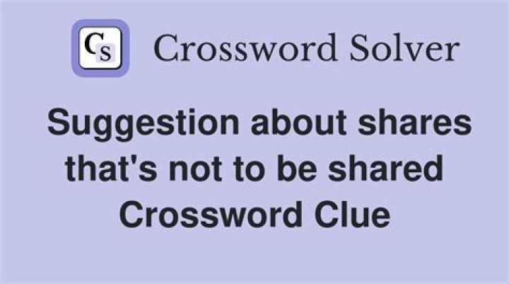 Numbers not meant to be shared Crossword Clue