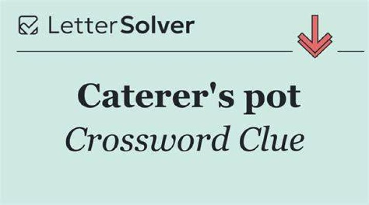 On pot Crossword Clue