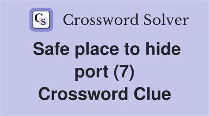 One always having a place to hide Crossword Clue