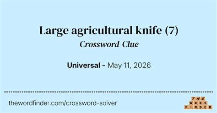 One knife in a knife collection Crossword Clue