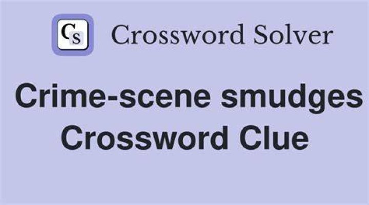 One may be left at the scene of a crime Crossword Clue