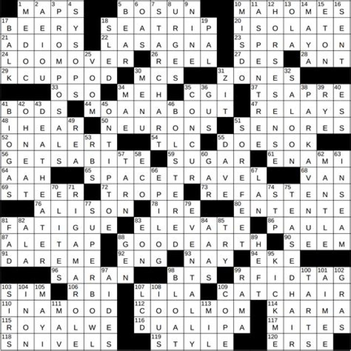 One might crawl out of the woodwork Crossword Clue
