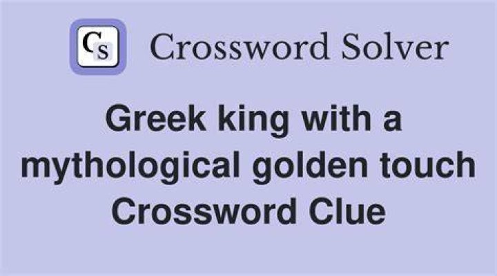 One with a golden touch Crossword Clue