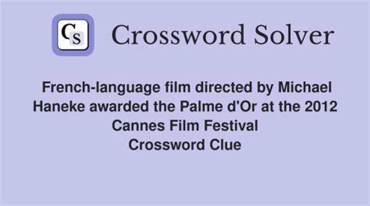 Palme ___ (film award) Crossword Clue