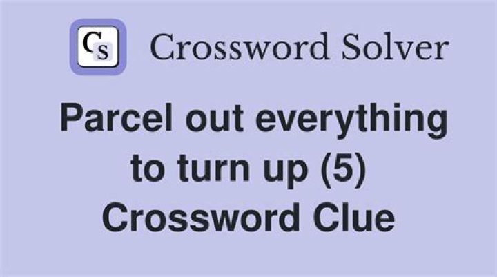 Parcel (out) Crossword Clue