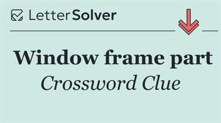 Part of a window blind Crossword Clue