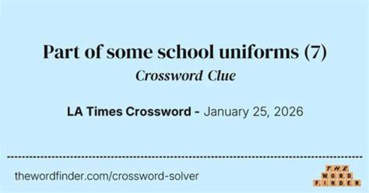 Part of some “Red” or “White” uniforms Crossword Clue