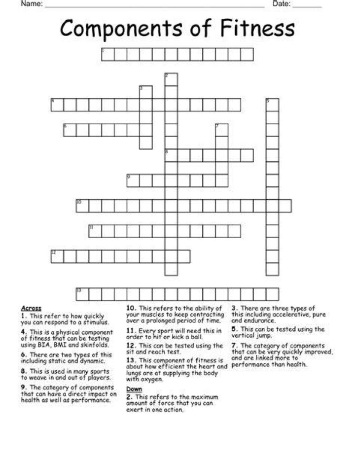 Parts of a gym set Crossword Clue