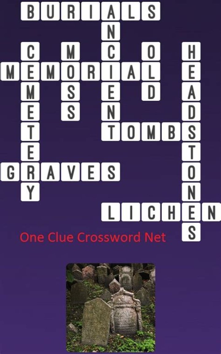 Passage in a cemetery Crossword Clue