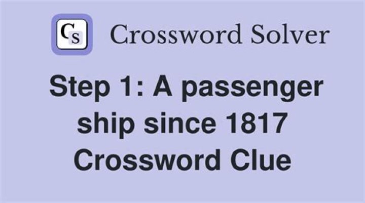 Passenger ship in a 1912 calamity Crossword Clue