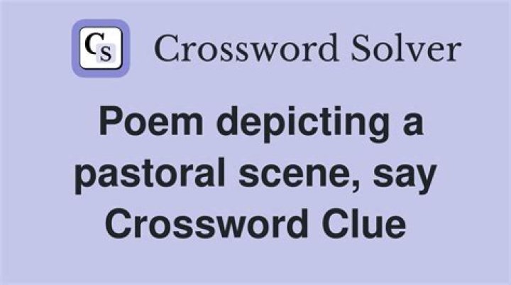 Pastoral sound Crossword Clue