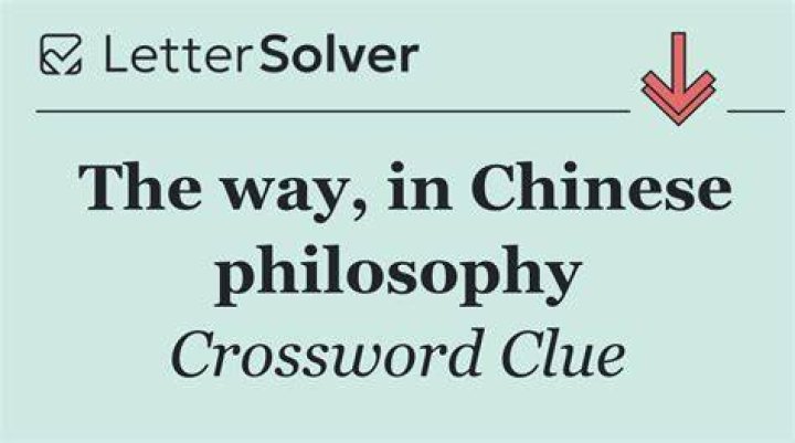 Philosophy influenced by the “I Ching” Crossword Clue